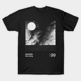 Doves / Sea Song / Minimalist Graphic Artwork Design T-Shirt